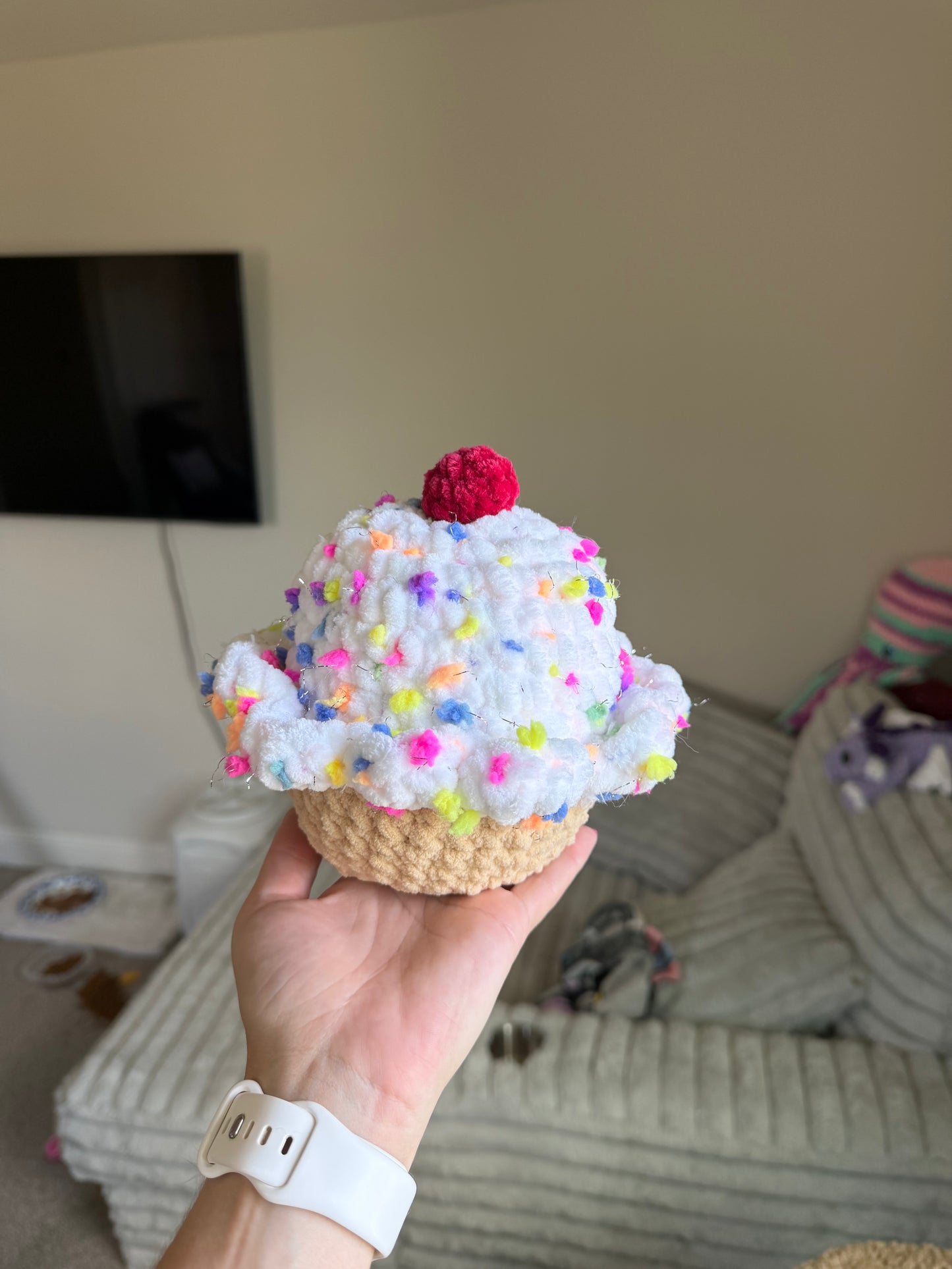 Handmade Funfetti Cupcake | Custom Colors
